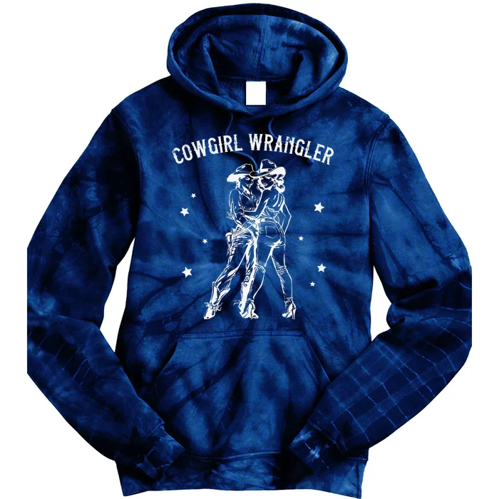 Cow Wrangler Gay Cow Lesbian Femme Lesbian Pride Tie Dye Hoodie