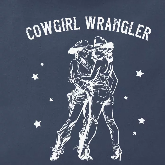 Cow Wrangler Gay Cow Lesbian Femme Lesbian Pride Zip Tote Bag