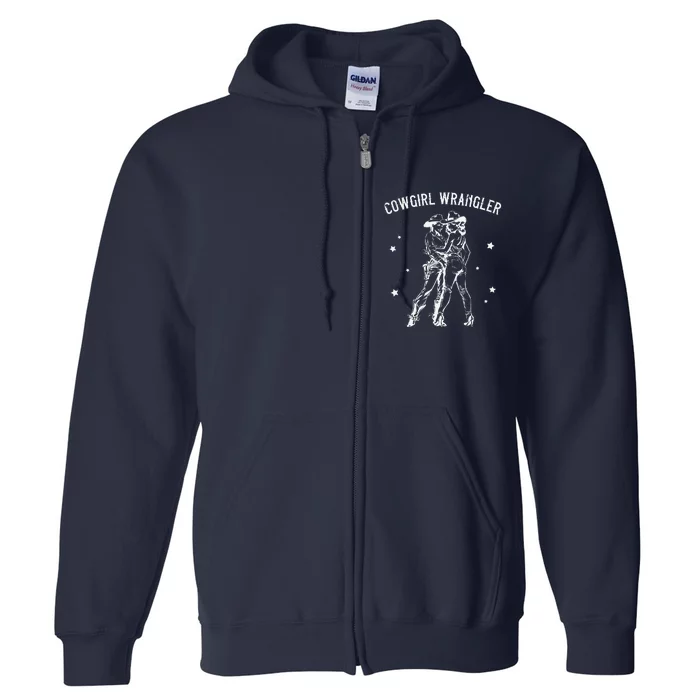 Cow Wrangler Gay Cow Lesbian Femme Lesbian Pride Full Zip Hoodie