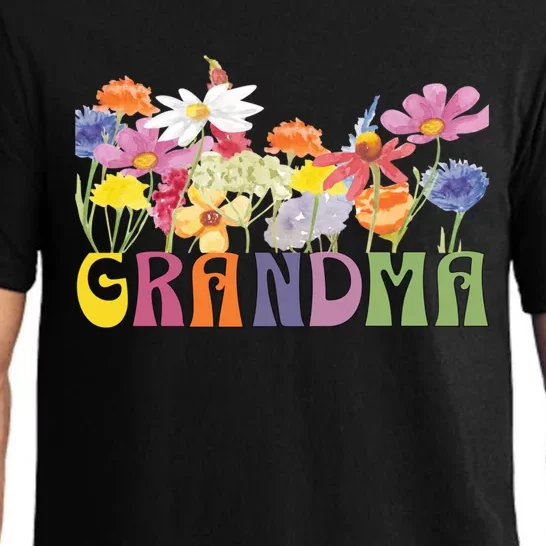 Cute Wildflowers Grandma Design For Grandmothers We Love Gift Pajama Set