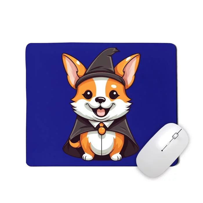 Corgi Witch Halloween Corgi Funny Gift Mousepad