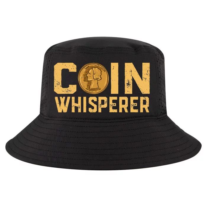 Coin Whisperer Humor Metal Detecting Treasure Hunt Hunter Cool Comfort Performance Bucket Hat