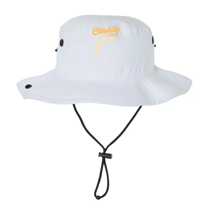 Climbing Wife Happy Life Free Climbing Bouldering Climber Gift Legacy Cool Fit Booney Bucket Hat