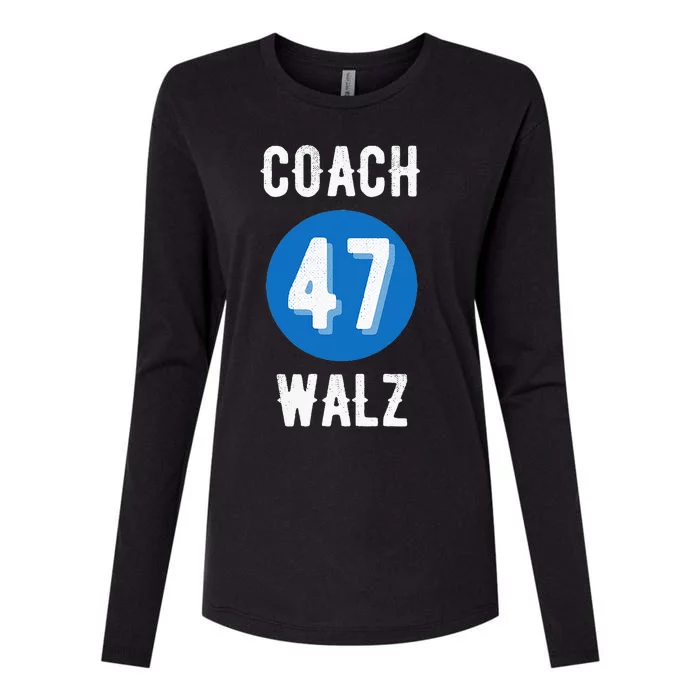 Coach Waltz Harris Waltz 2024 Coach Walz Womens Cotton Relaxed Long Sleeve T-Shirt