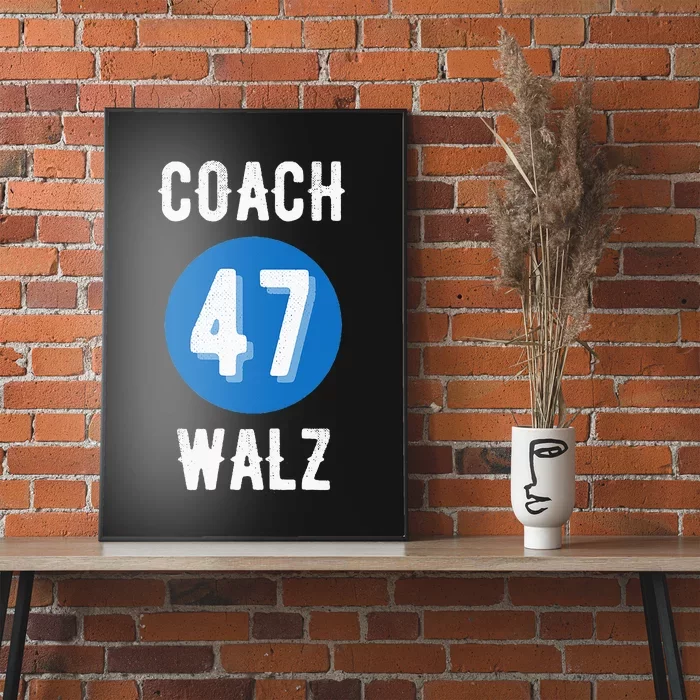 Coach Waltz Harris Waltz 2024 Coach Walz Poster