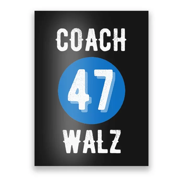 Coach Waltz Harris Waltz 2024 Coach Walz Poster