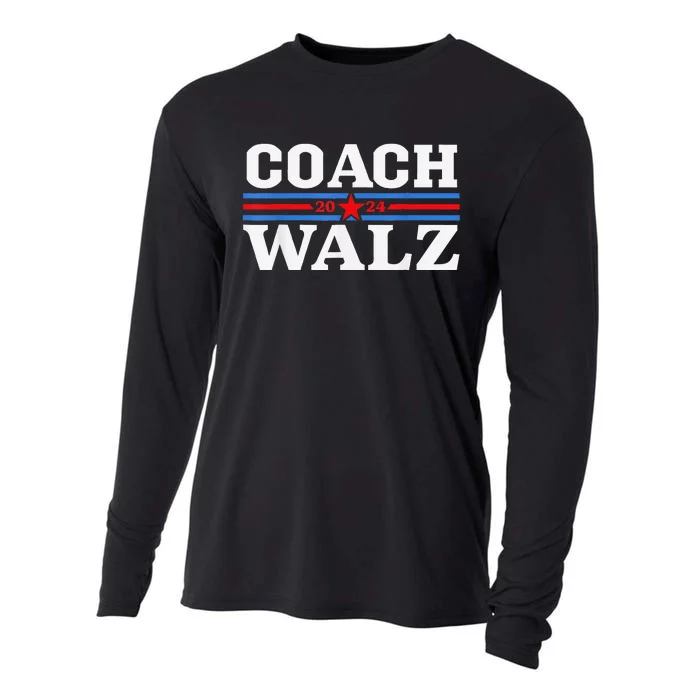 Coach Waltz Harris Waltz 2024 Election Kamala Harris Gift Cooling Performance Long Sleeve Crew