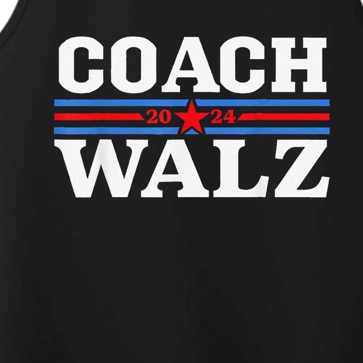 Coach Waltz Harris Waltz 2024 Election Kamala Harris Gift Performance Tank