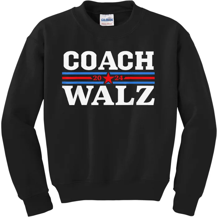 Coach Waltz Harris Waltz 2024 Election Kamala Harris Gift Kids Sweatshirt