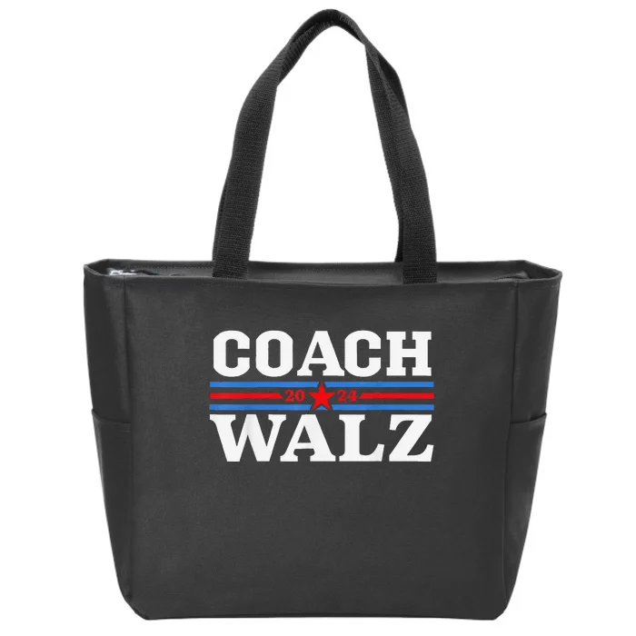 Coach Waltz Harris Waltz 2024 Election Kamala Harris Gift Zip Tote Bag