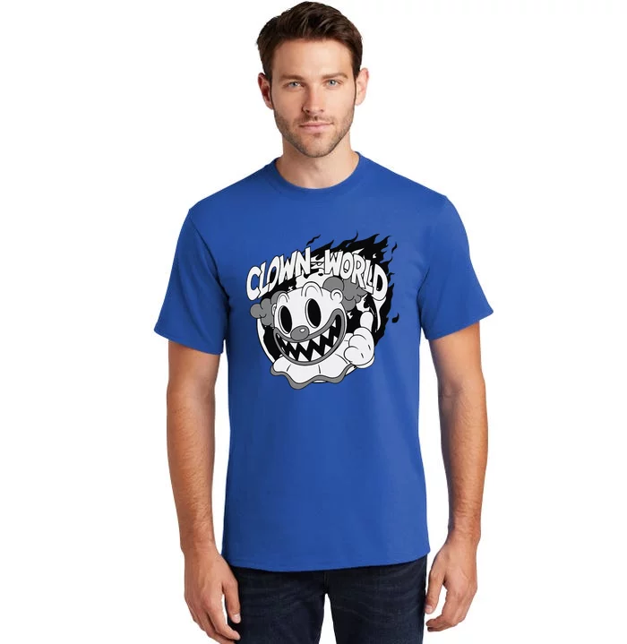 Clown World Halloween Horror Black And White Tall T-Shirt