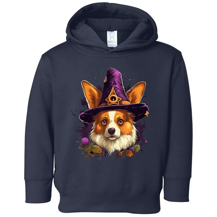 Corgi Witch Hat Halloween Costume Dog Puppy  Wo Kid Toddler Hoodie