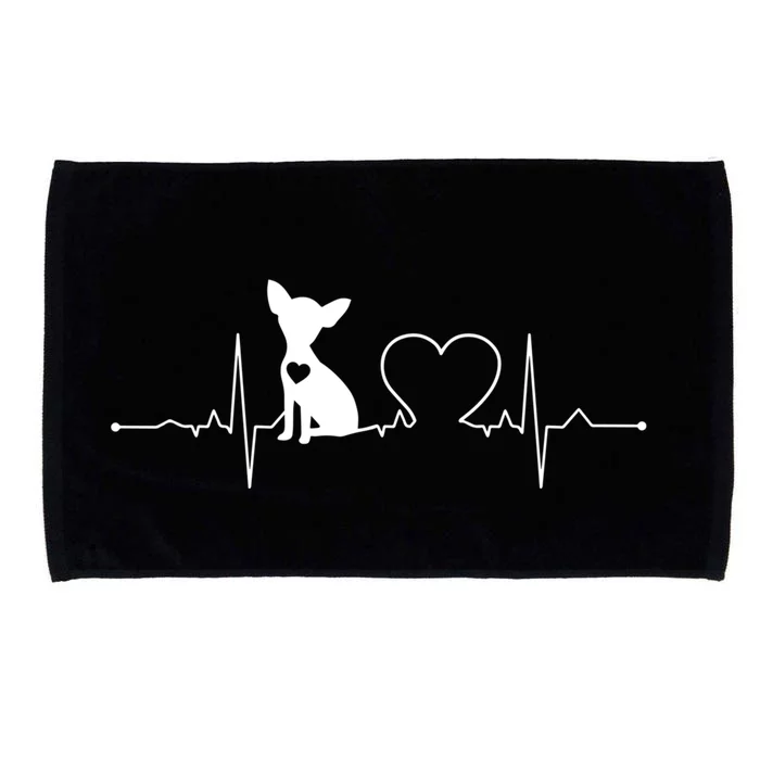 Chihuahua With Heartbeat Great Gift Chihuahua Cool Gift Microfiber Hand Towel