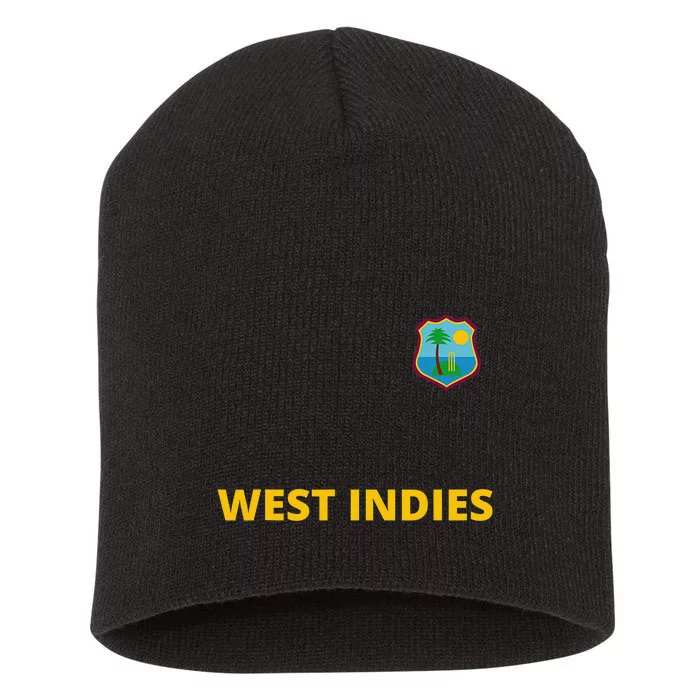 Cricket West Indies Fan Helmet Ball and Bat Design Short Acrylic Beanie