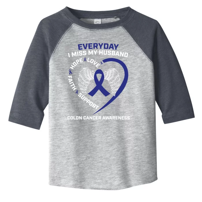 Colorectal Wings In Memory Of Husband Colon Cancer Awareness Funny Gift Toddler Fine Jersey T-Shirt