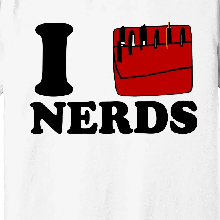 Claudia Wearing I Heart Nerds Ariana Premium T-Shirt