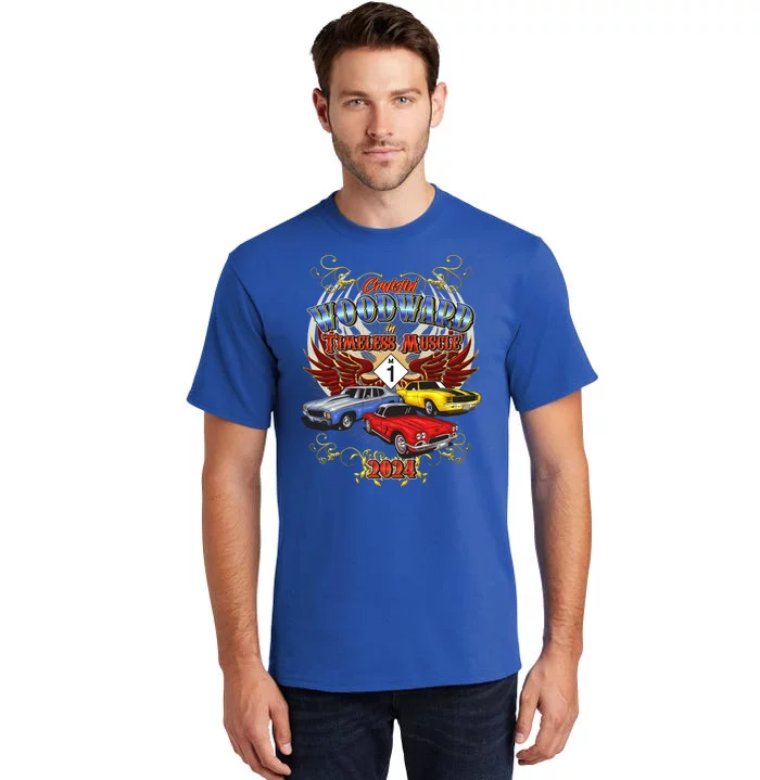 Cruisin Woodward In Timeless Muscle 2024 Tall T-Shirt