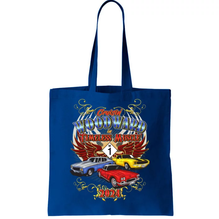 Cruisin Woodward In Timeless Muscle 2024 Tote Bag