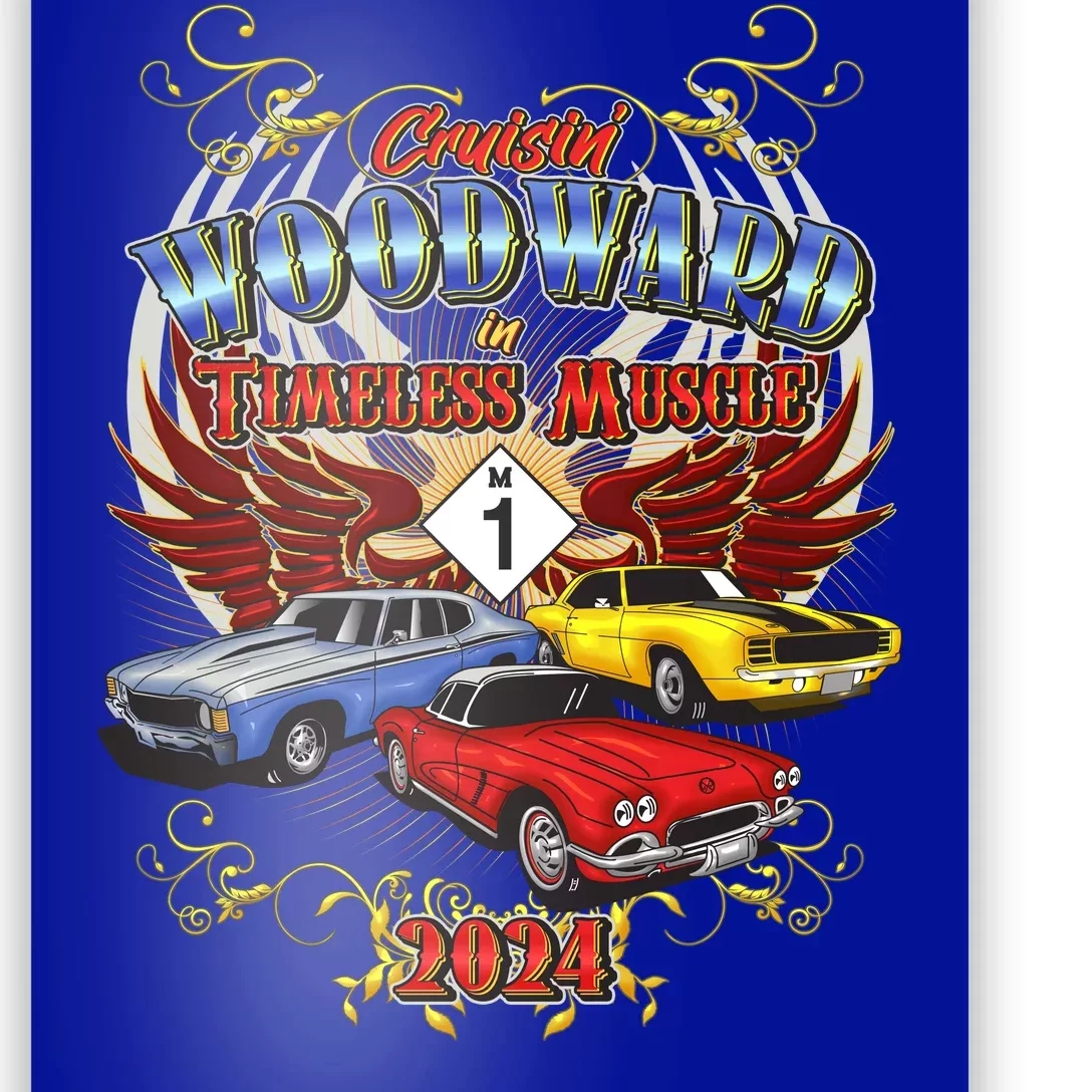 Cruisin Woodward In Timeless Muscle 2024 Poster