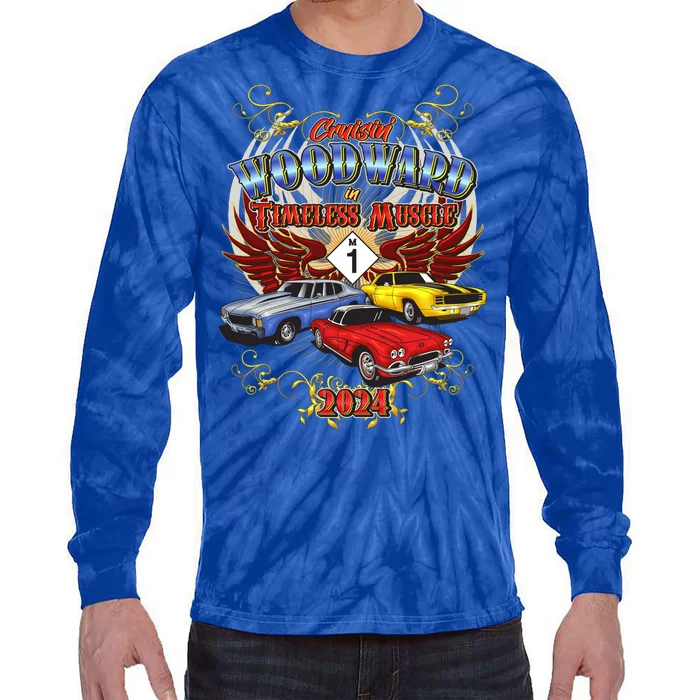 Cruisin Woodward In Timeless Muscle 2024 Tie-Dye Long Sleeve Shirt