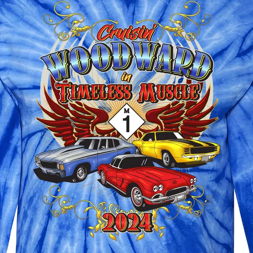 Cruisin Woodward In Timeless Muscle 2024 Tie-Dye Long Sleeve Shirt