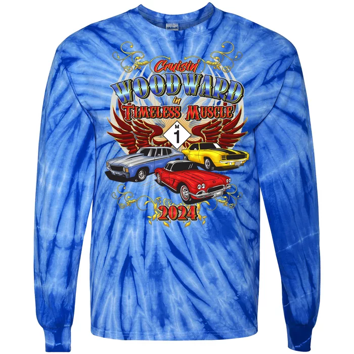 Cruisin Woodward In Timeless Muscle 2024 Tie-Dye Long Sleeve Shirt