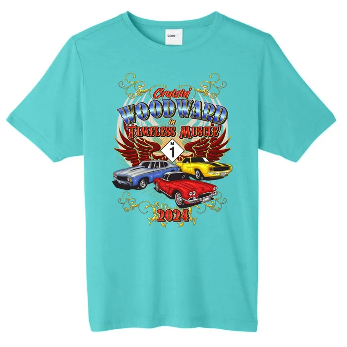 Cruisin Woodward In Timeless Muscle 2024 ChromaSoft Performance T-Shirt