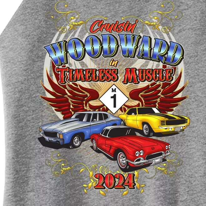 Cruisin Woodward In Timeless Muscle 2024 Women’s Perfect Tri Rocker Tank