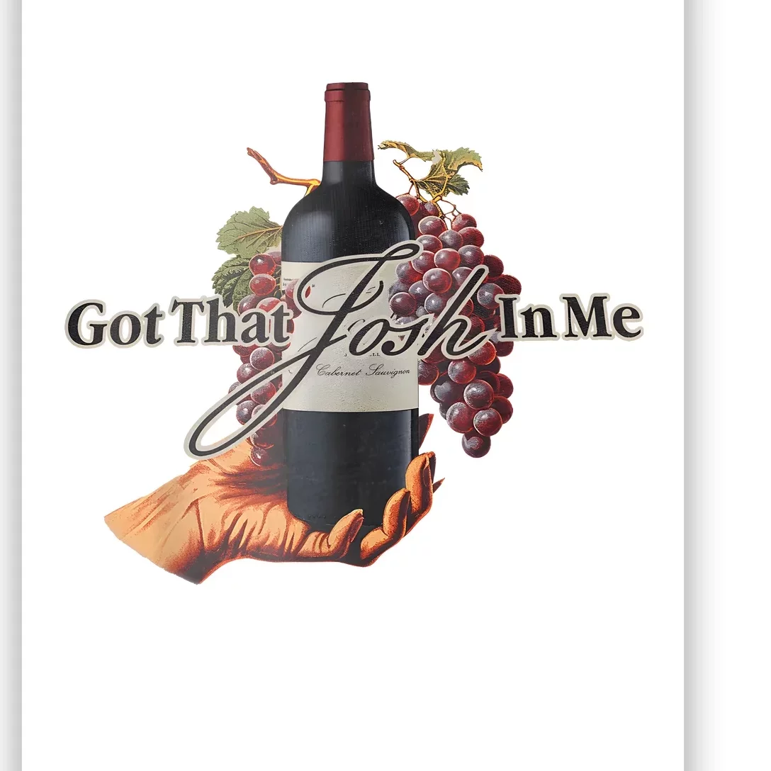 Classy Wine In Me Got That Josh In Me Funny Poster