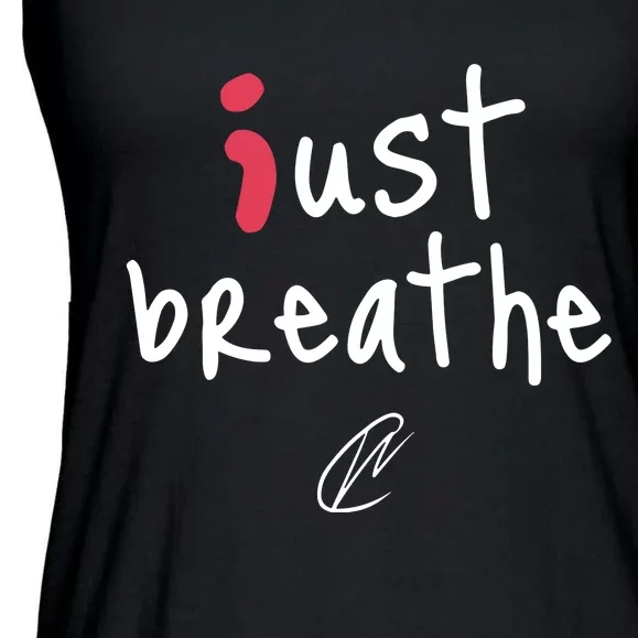 Creating Wonders Just Breathe Ladies Essential Flowy Tank