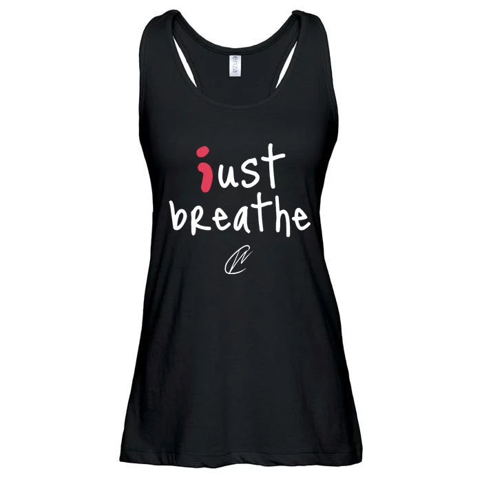 Creating Wonders Just Breathe Ladies Essential Flowy Tank