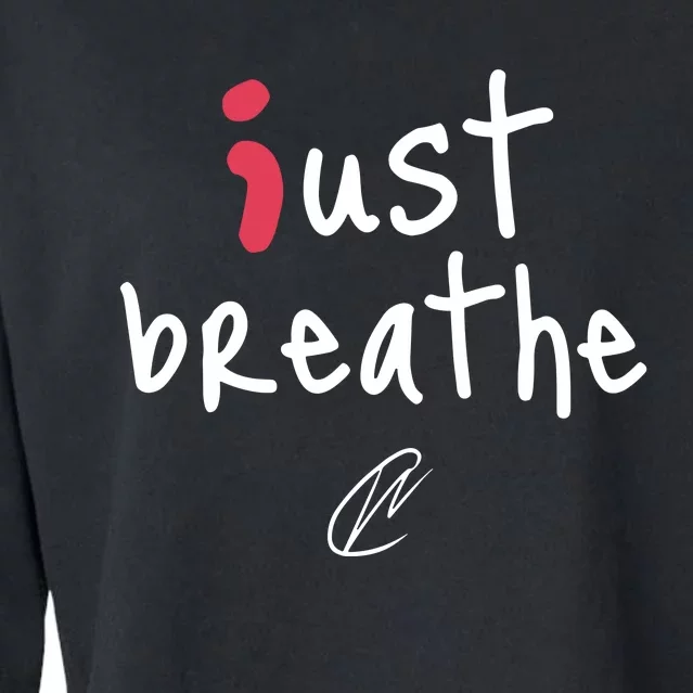 Creating Wonders Just Breathe Cropped Pullover Crew