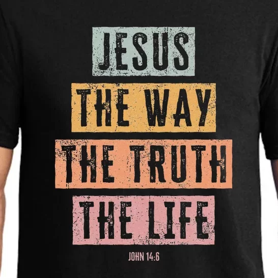 Christian Women Jesus The Way Truth Life Pajama Set