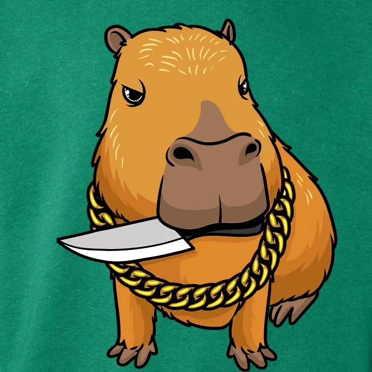 Capybara With Knife Funny Rodent Toddler Hoodie