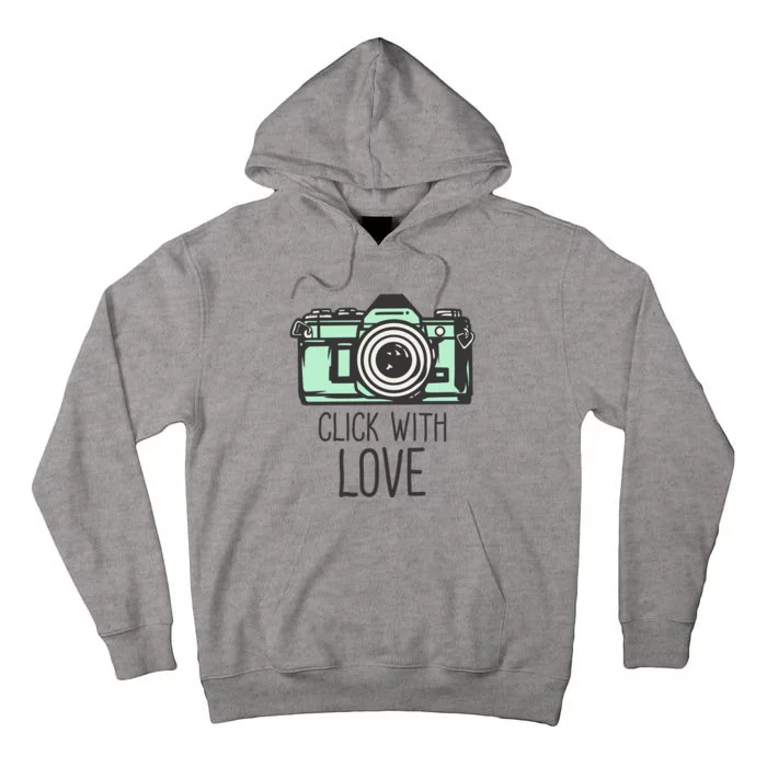 Click With Love With Camera Tall Hoodie