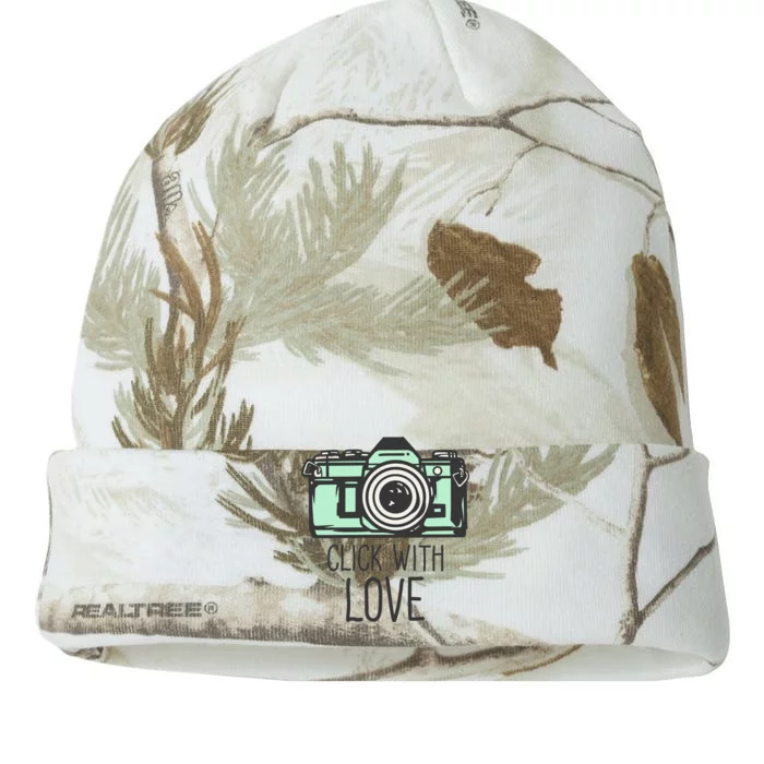 Click With Love With Camera Kati - 12in Camo Beanie