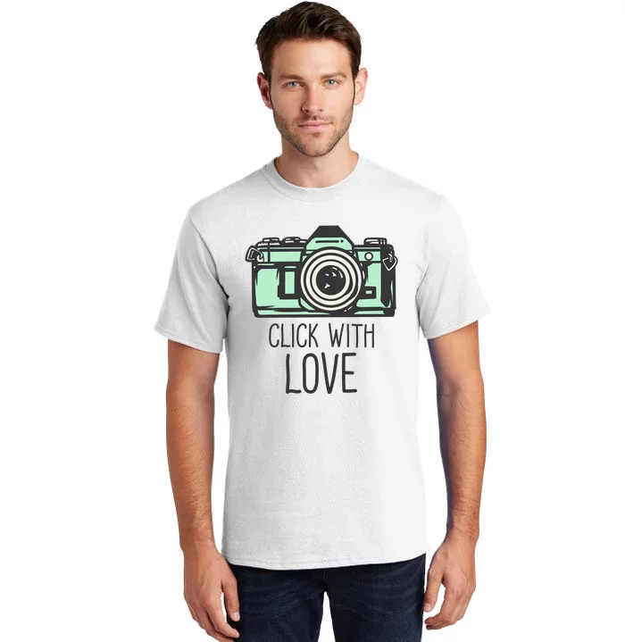 Click With Love With Camera Tall T-Shirt