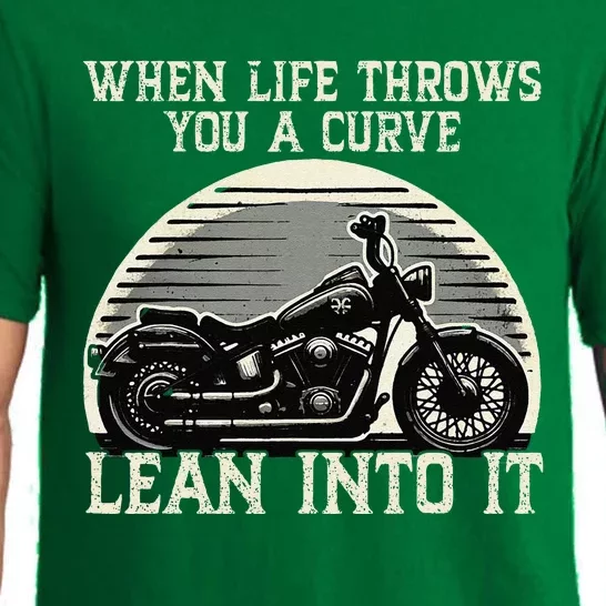 Cute When Life Throws You A Curve Lean Into It Gift Pajama Set