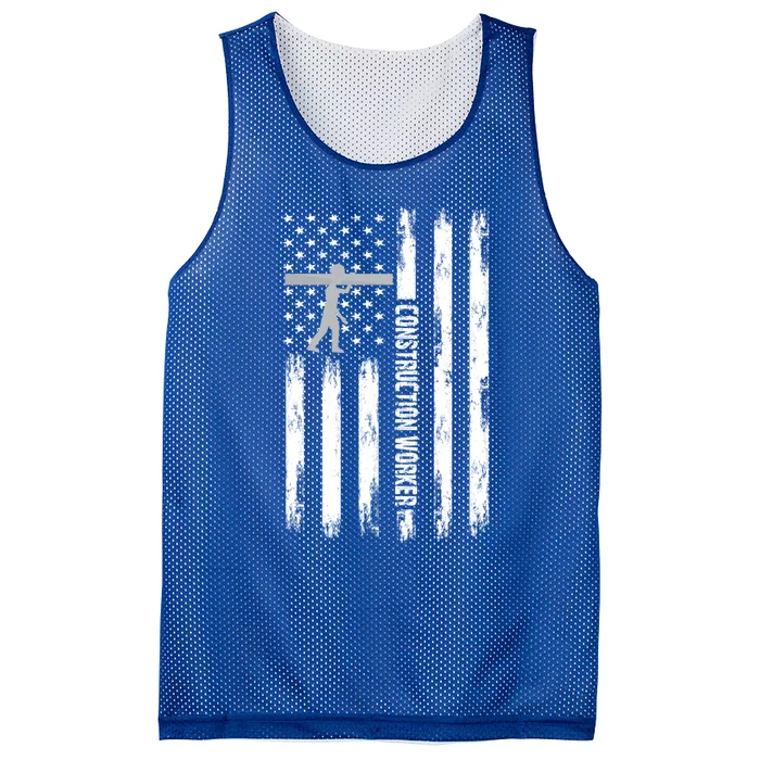 Concerete Worker Laborer Constructor Construction Worker Gift Mesh Reversible Basketball Jersey Tank