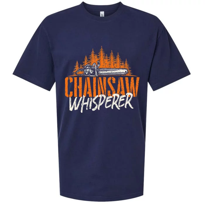 Chainsaw Whisperer Lumberjack Logger Woodworker Woodsman Sueded Cloud Jersey T-Shirt