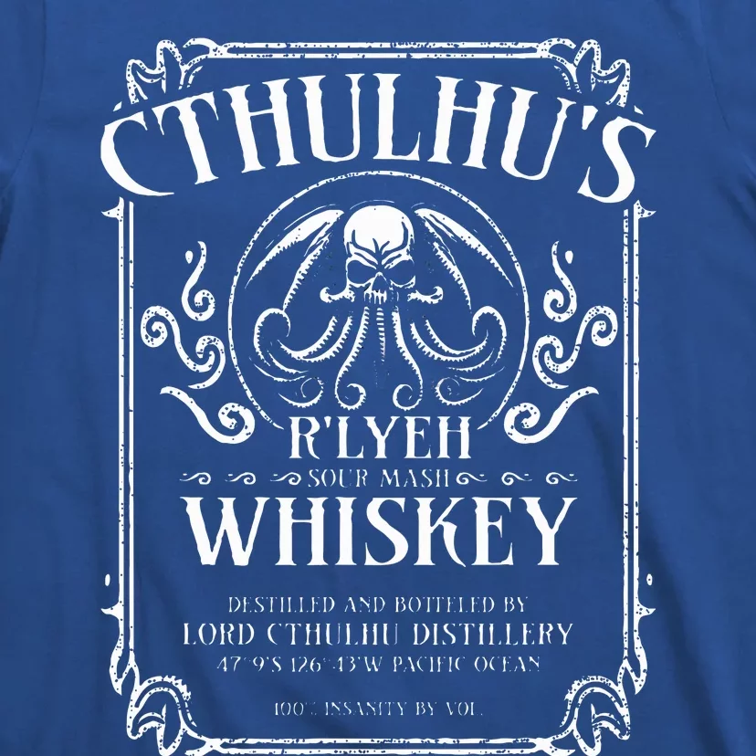 Cthulhu Whiskey Label T-Shirt