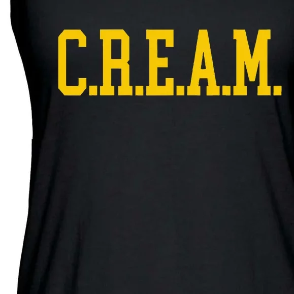 C.R.E.A.M. Wu Logo Design Ladies Essential Flowy Tank