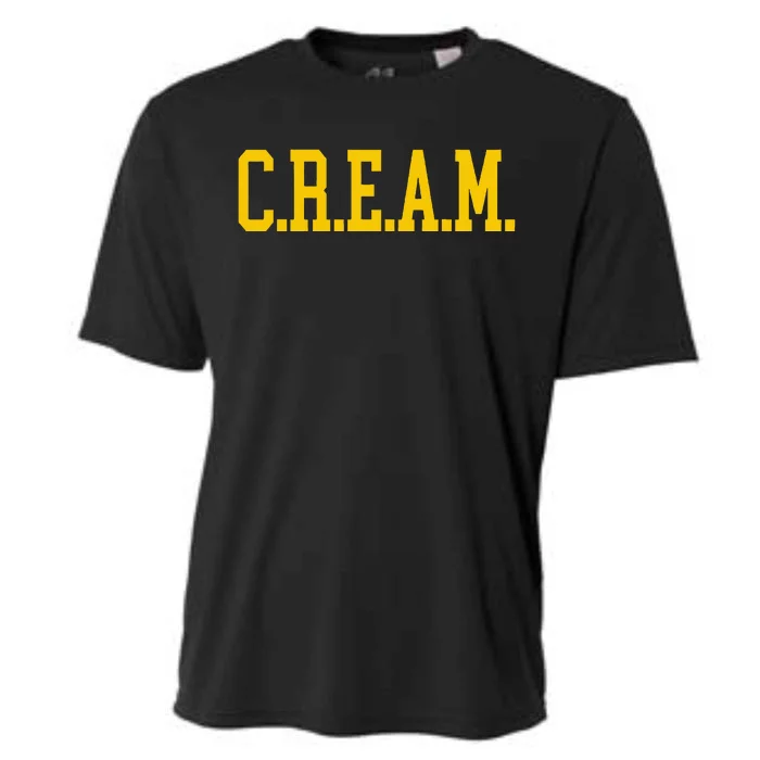 C.R.E.A.M. Wu Logo Design Cooling Performance Crew T-Shirt