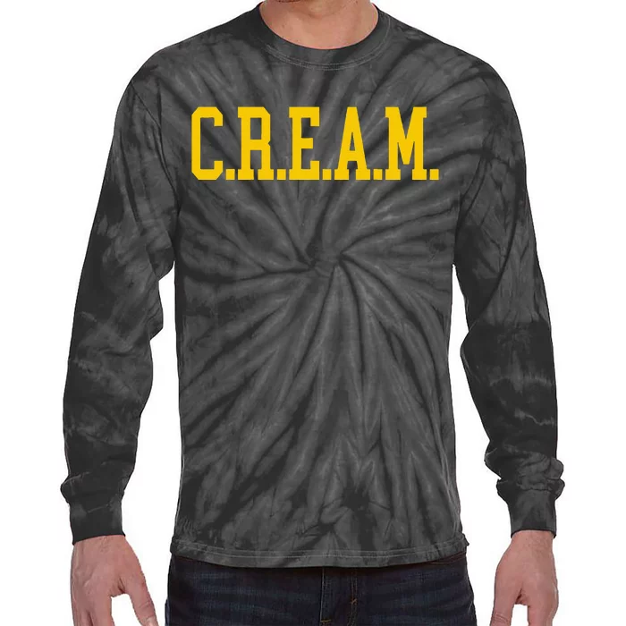 C.R.E.A.M. Wu Logo Design Tie-Dye Long Sleeve Shirt