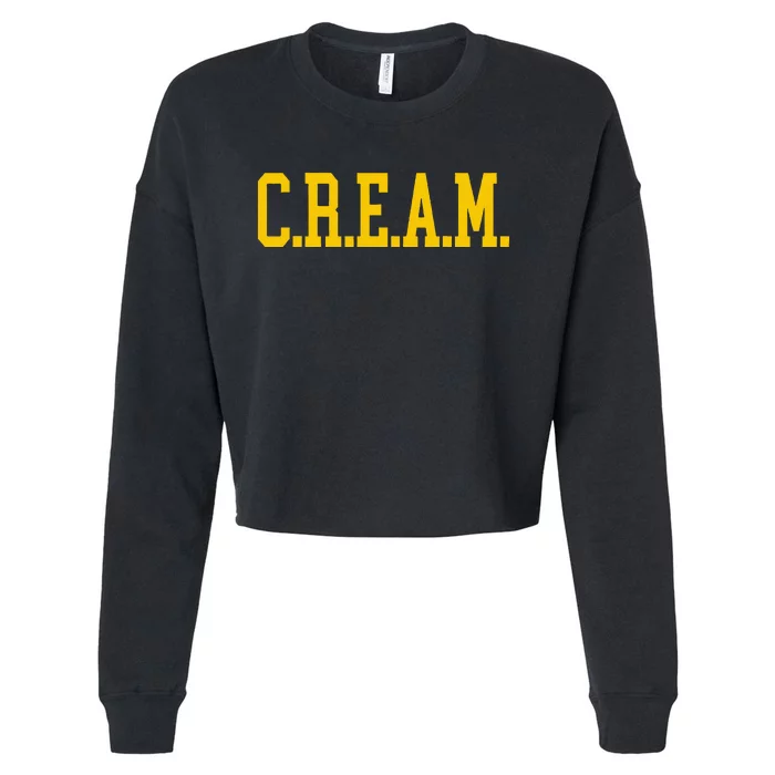 C.R.E.A.M. Wu Logo Design Cropped Pullover Crew