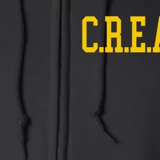 C.R.E.A.M. Wu Logo Design Full Zip Hoodie