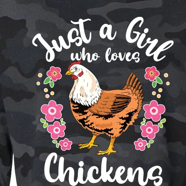 Chicken Who Loves Chickens Cropped Pullover Crew