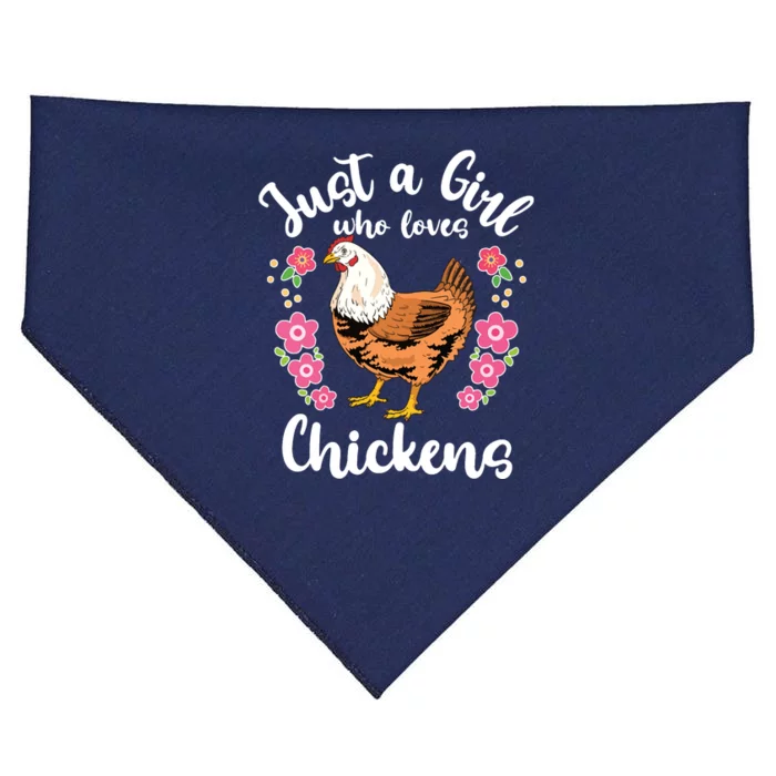 Chicken Who Loves Chickens USA-Made Doggie Bandana