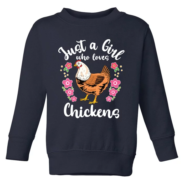 Chicken Who Loves Chickens Toddler Sweatshirt