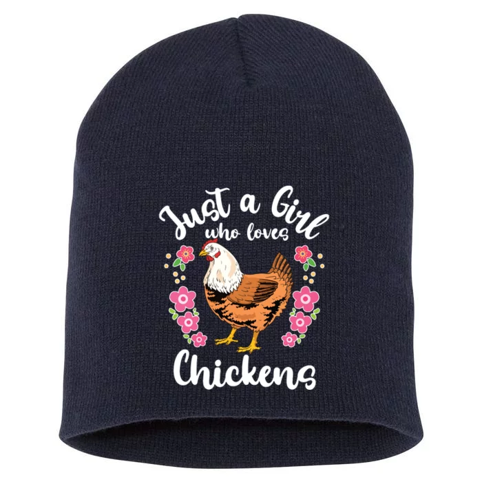 Chicken Who Loves Chickens Short Acrylic Beanie